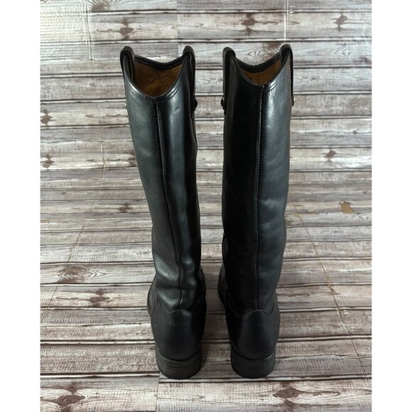 Frye Melissa Leather Riding Boots Shoes size 8.5 B color black mspr $345 - Picture 3 of 9